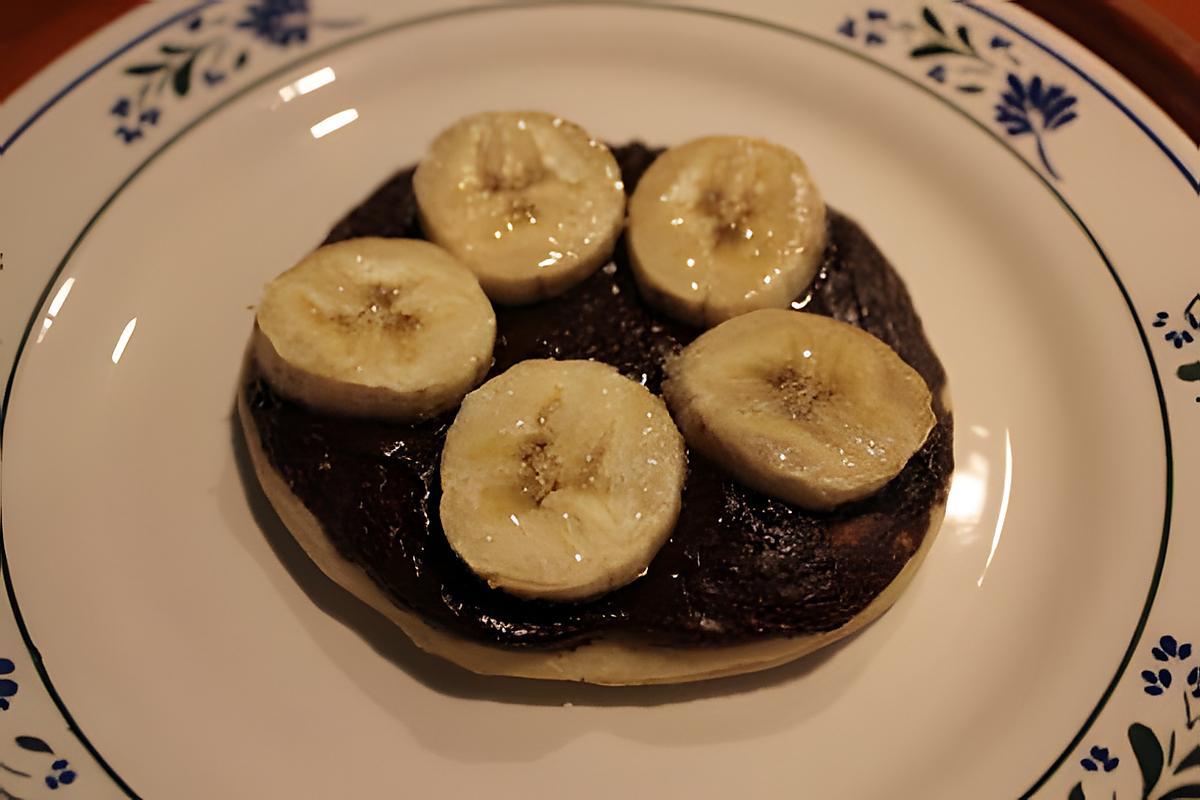 recette Pizza sucrée chocolat/banane