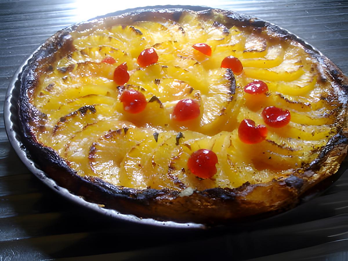 recette Tarte       feuillettée à  l 'ananas............