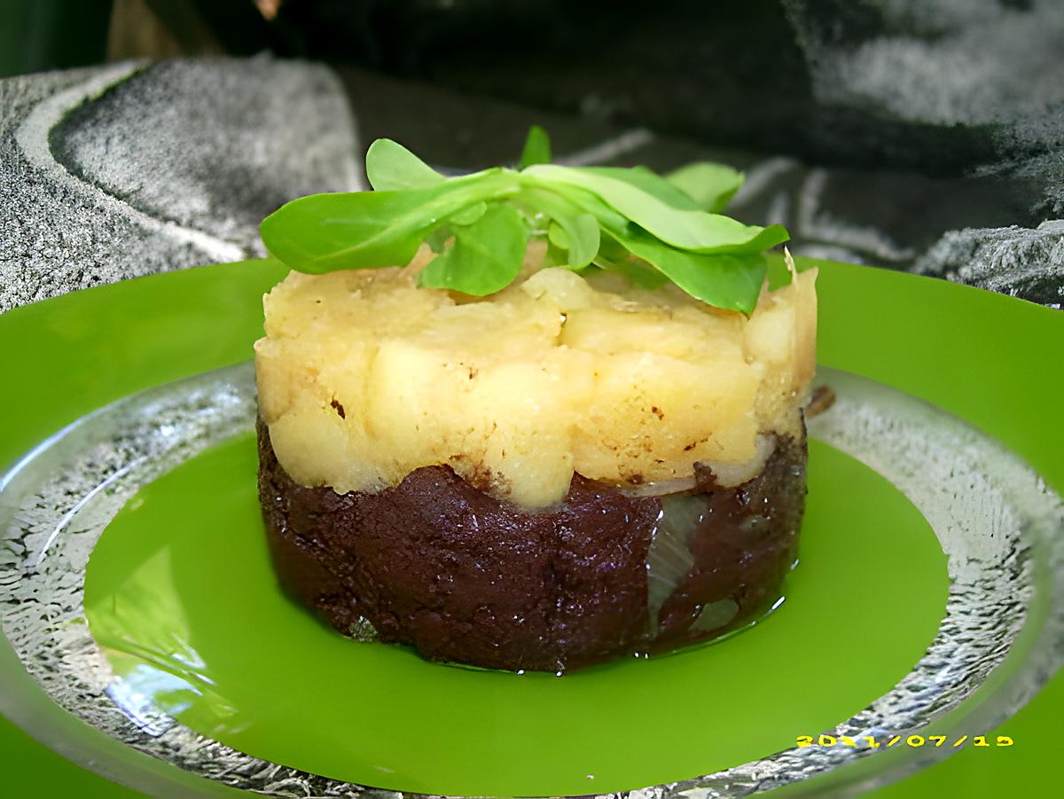 recette palets de boudins noirs aux pommes, pincée de cannelle