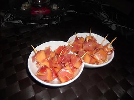 recette Pic melon jambon