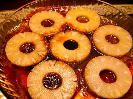 recette Gâteau ananas caramélisé( facile en photo par étape)