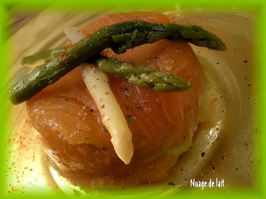 Recette de Mousse d'Asperge au Saumon Fumé (light)