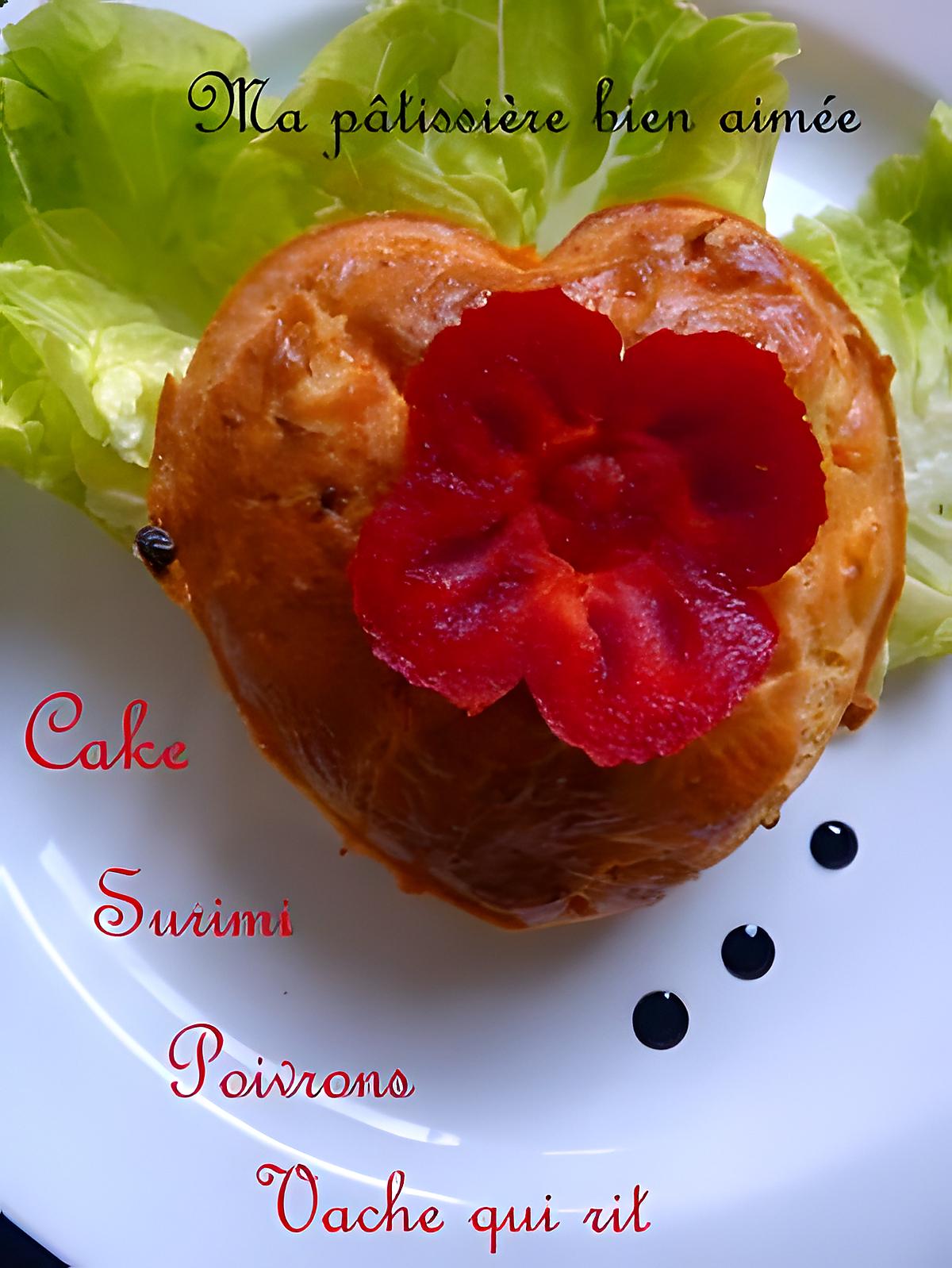 recette Cake surimi poivrons vache qui rit