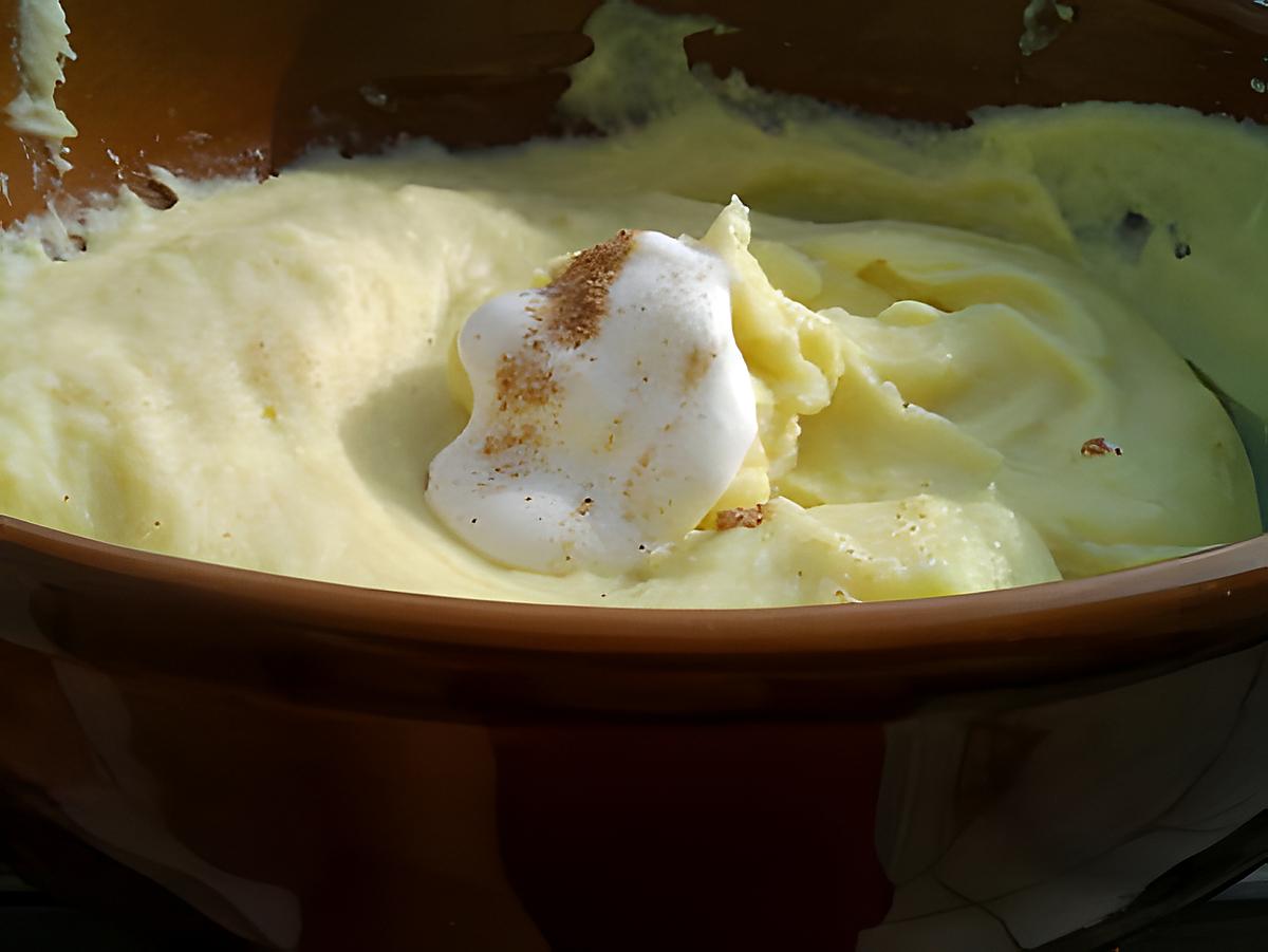 recette Puré de pomme de terre maison à la creme et noix de muscade