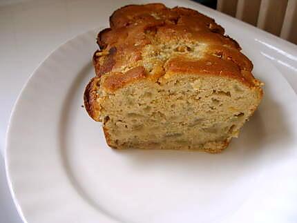 recette CAKE A LA RHUBARBE-PECHE-BRUGNON