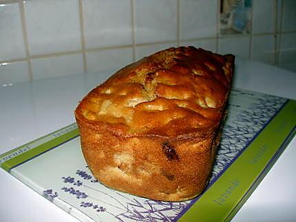 recette CAKE A LA RHUBARBE-PECHE-BRUGNON