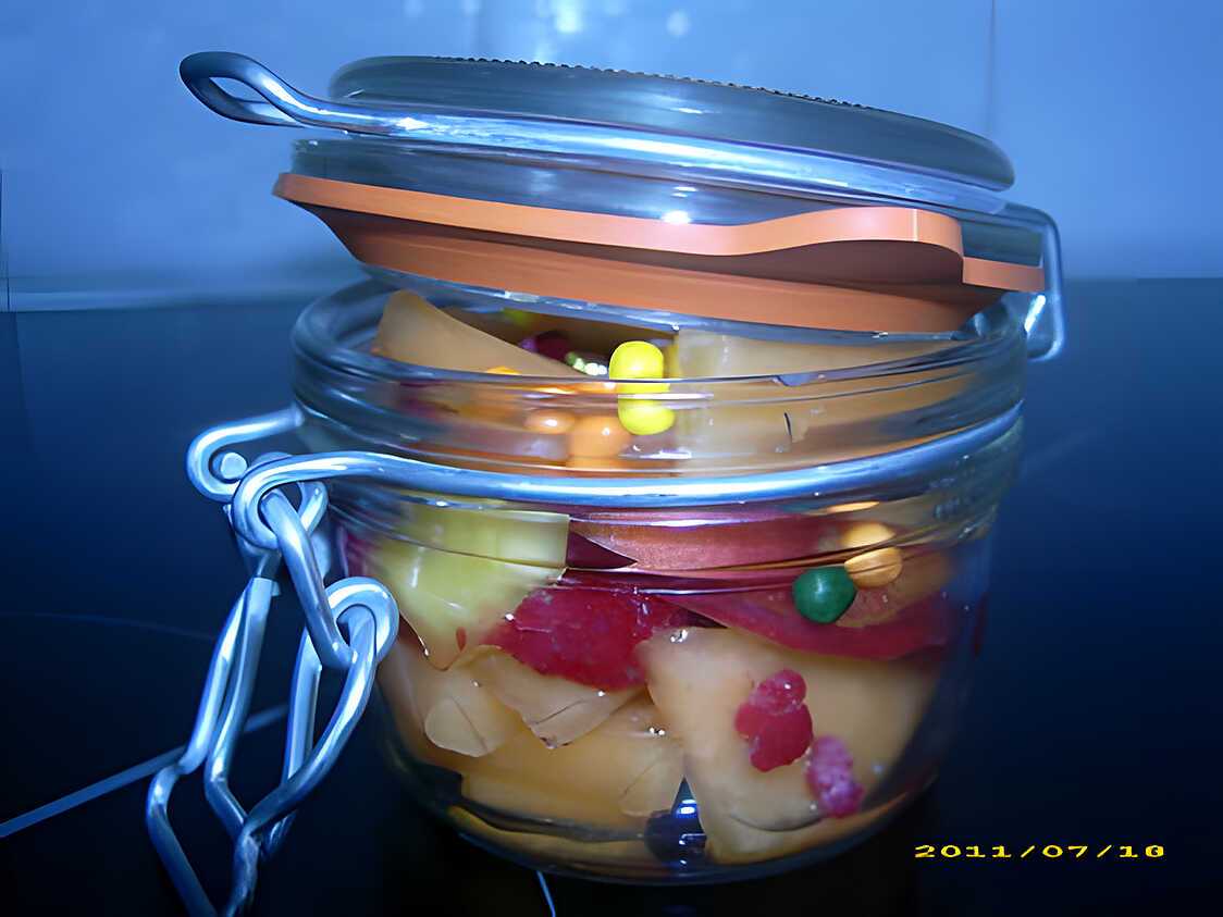 Recette de Verrine de fruits frais (réalisé par mon fils Anthony)