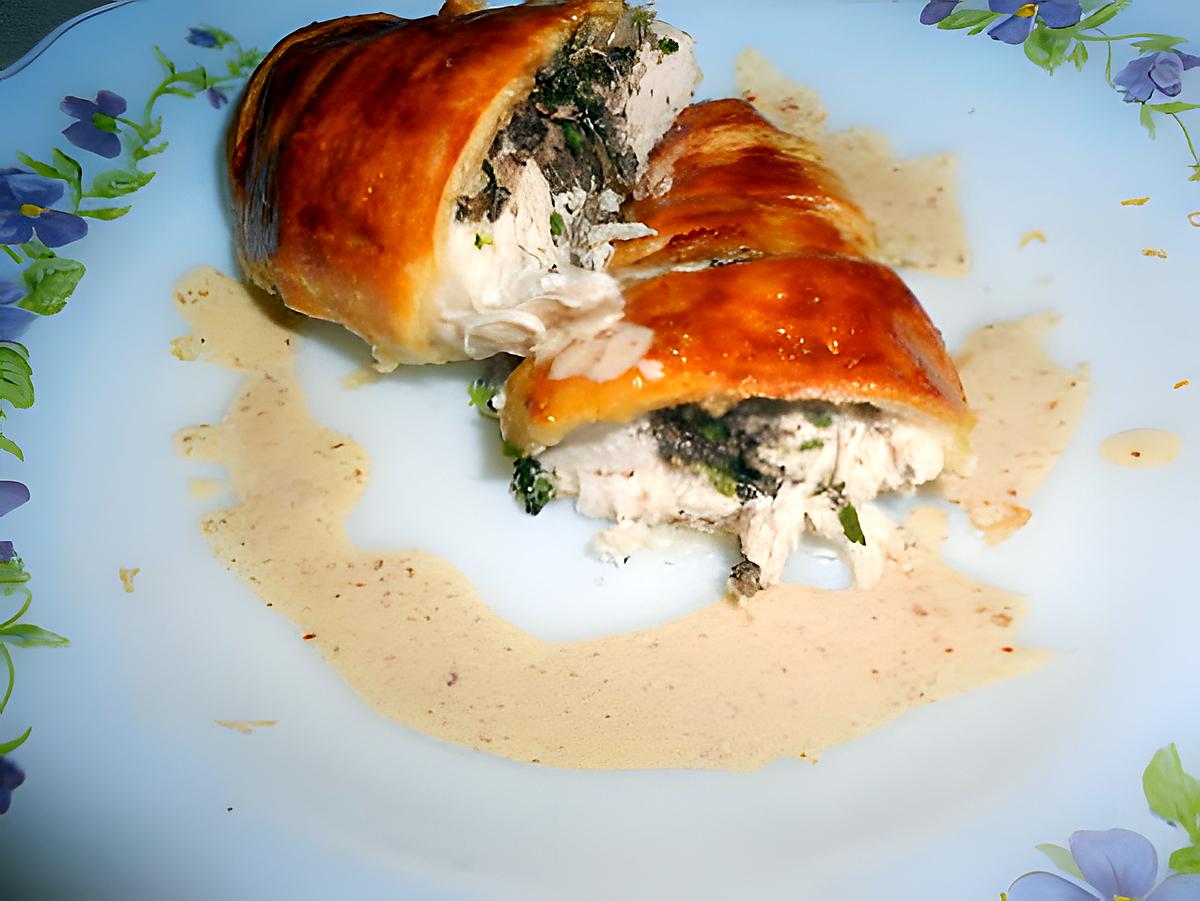 recette blanc de poulet en pate feuilletée