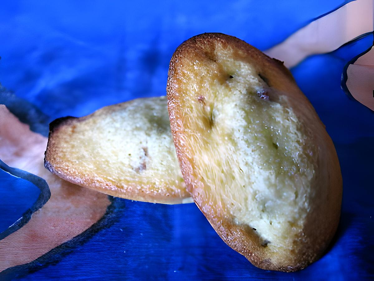 recette Madeleines au thé marcha et cranberries