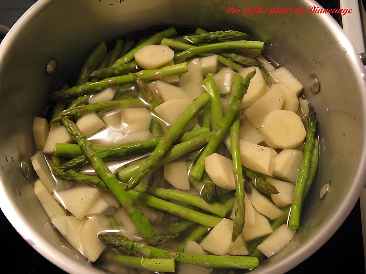 recette Crème d'asperges et pommes de terre