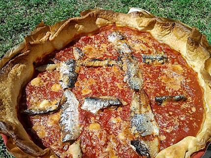 recette Tarte à la tomates et sardines