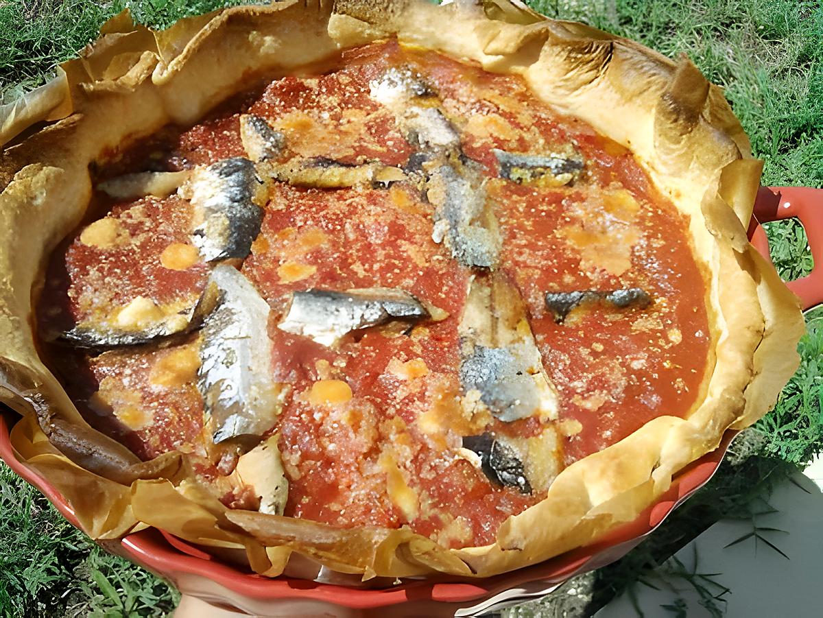 recette Tarte à la tomates et sardines