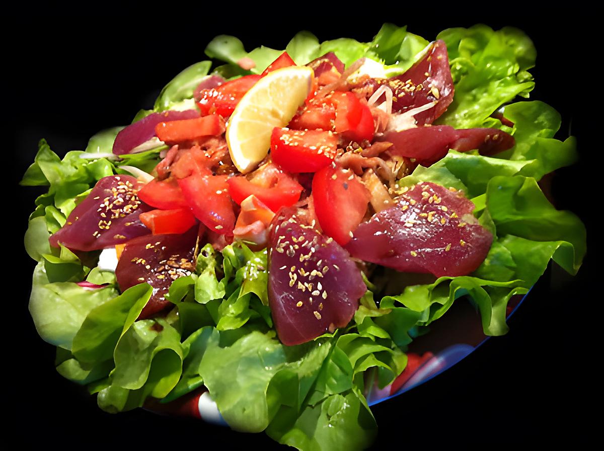 recette Tuna "Bikini Ready" Sahimi Salad !