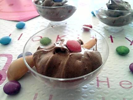 recette Mousse au chocolat en poudre et smarties