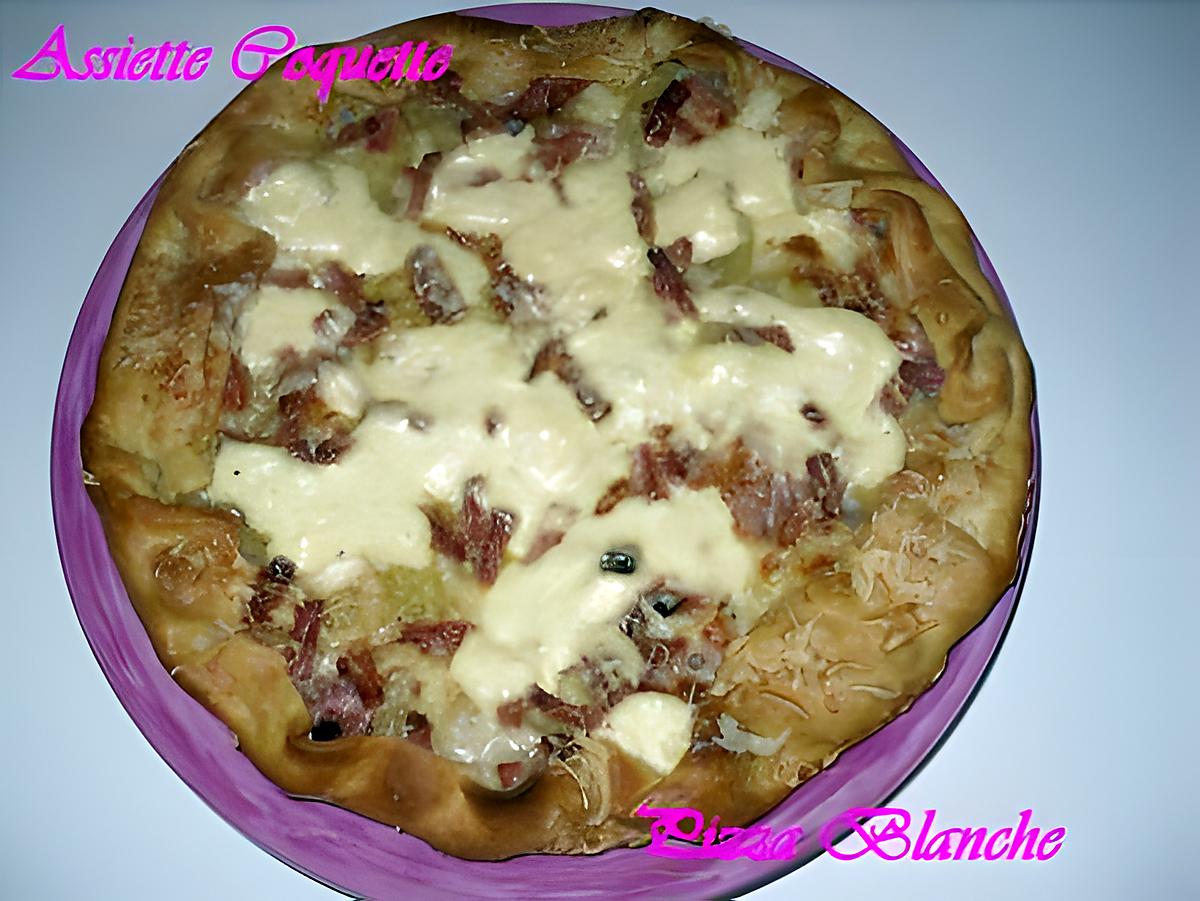 recette Pizza Blanche ou Pizza Normande