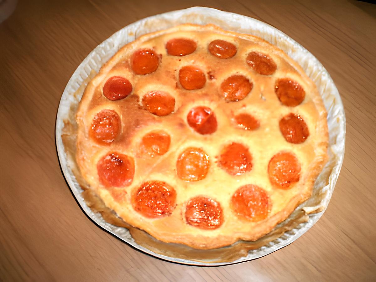 recette Tarte abricot amandine