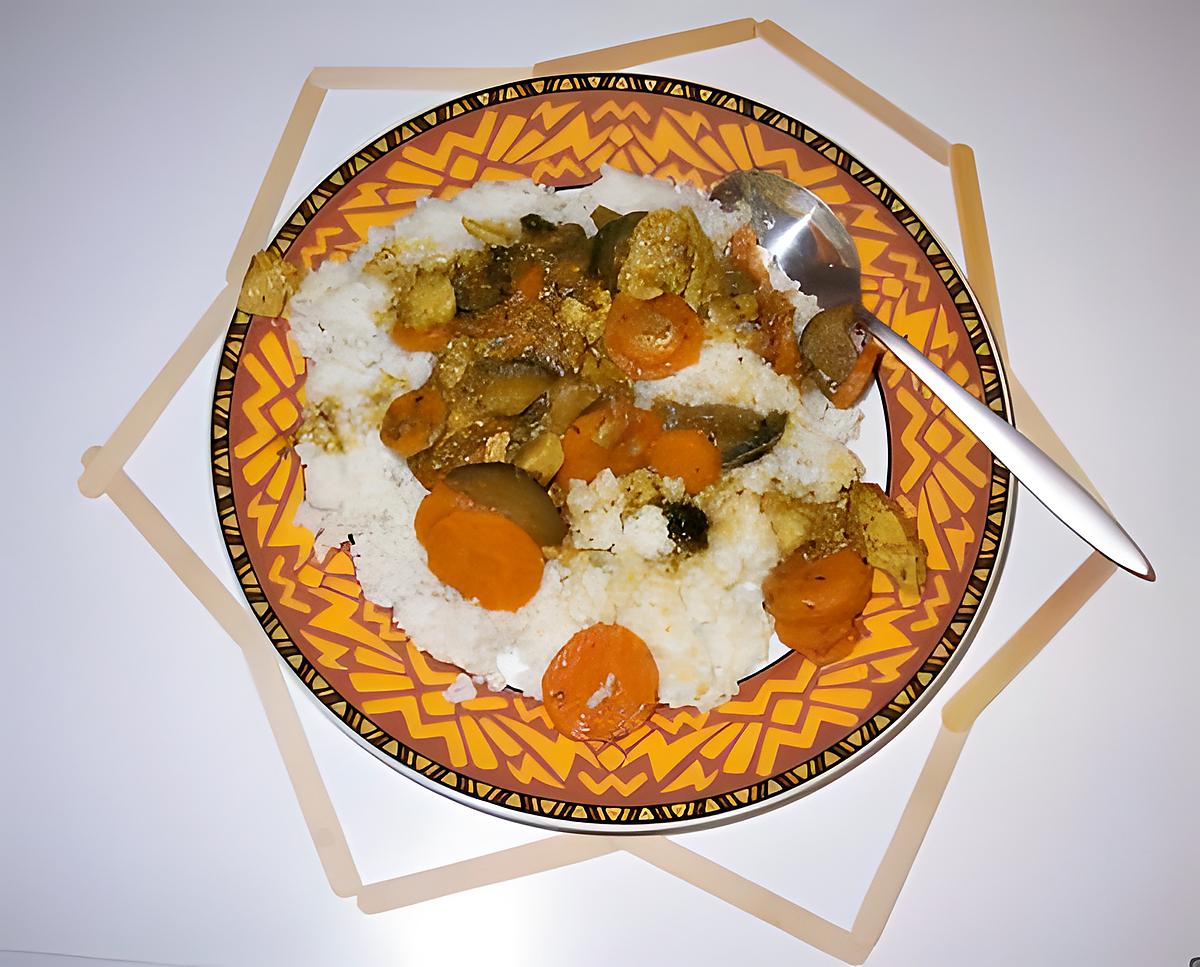 recette Mijoté de veau au curry et ces petits lègumes