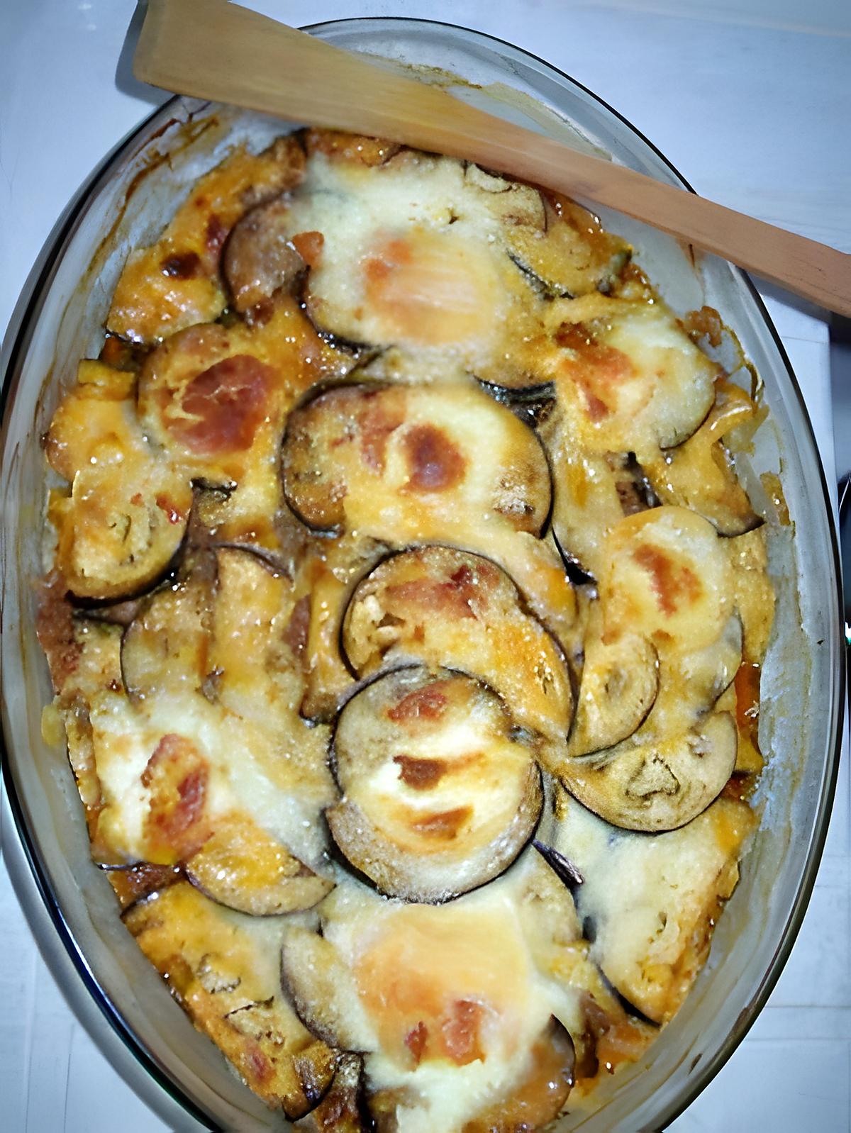 recette Moussaka aux courgettes gratiné au parmesan