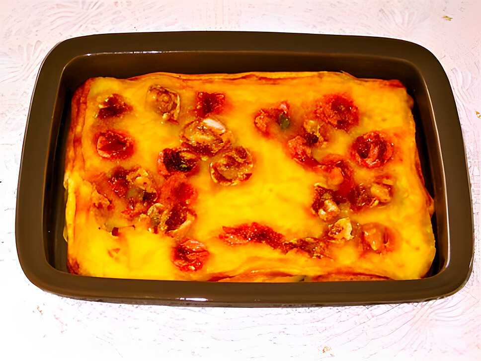 recette CLAFOUTIS AU NOUGAT ROSE