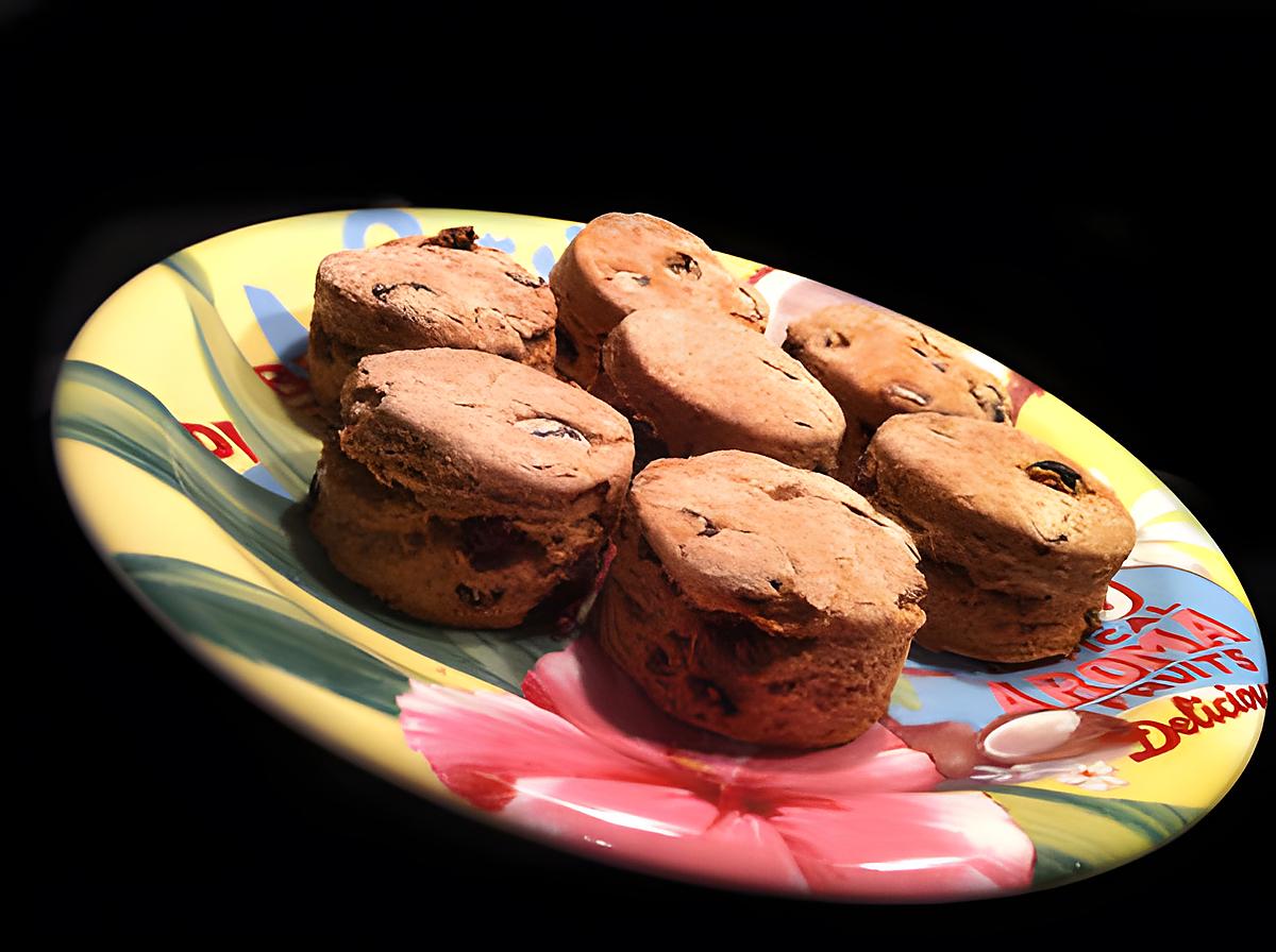 recette British Breakfast: Scones raisins / cranberries !