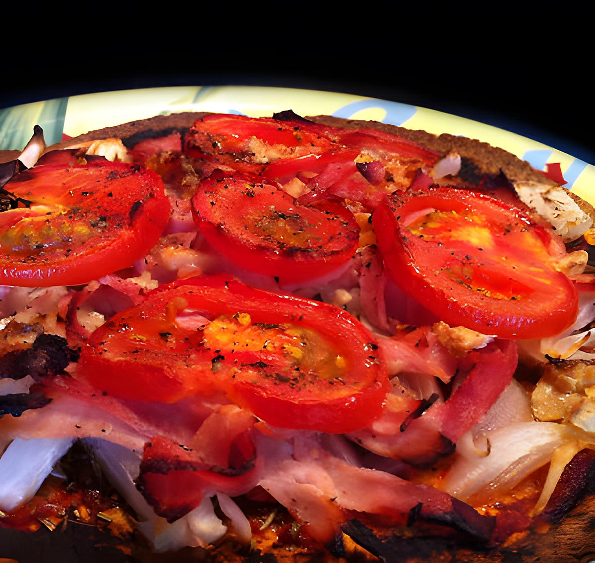 recette Tortizza Jambon Tomate Chevre !