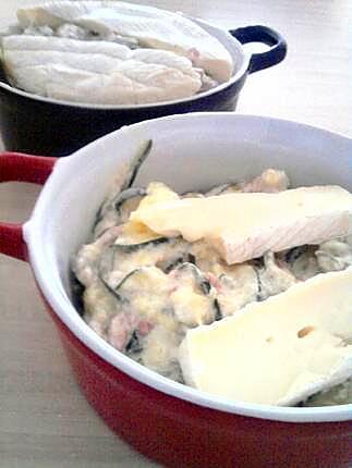 recette Cocottes de courgettes tartiflette