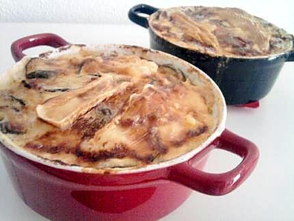 recette Cocottes de courgettes tartiflette