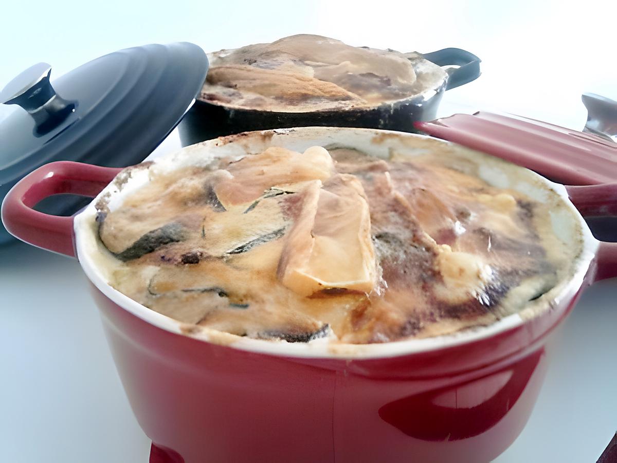 recette Cocottes de courgettes tartiflette