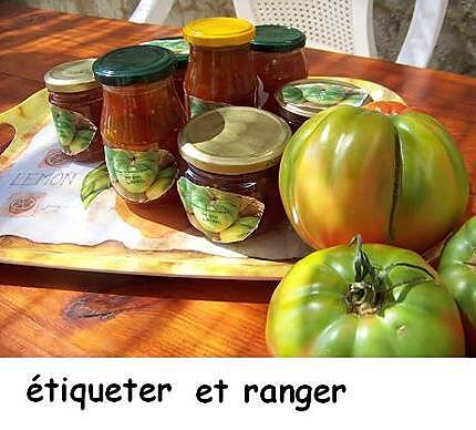 recette Marmelade de tomates vertes aux épices