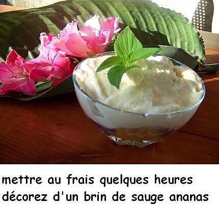 recette Tiramisu exotique à la sauge ananas