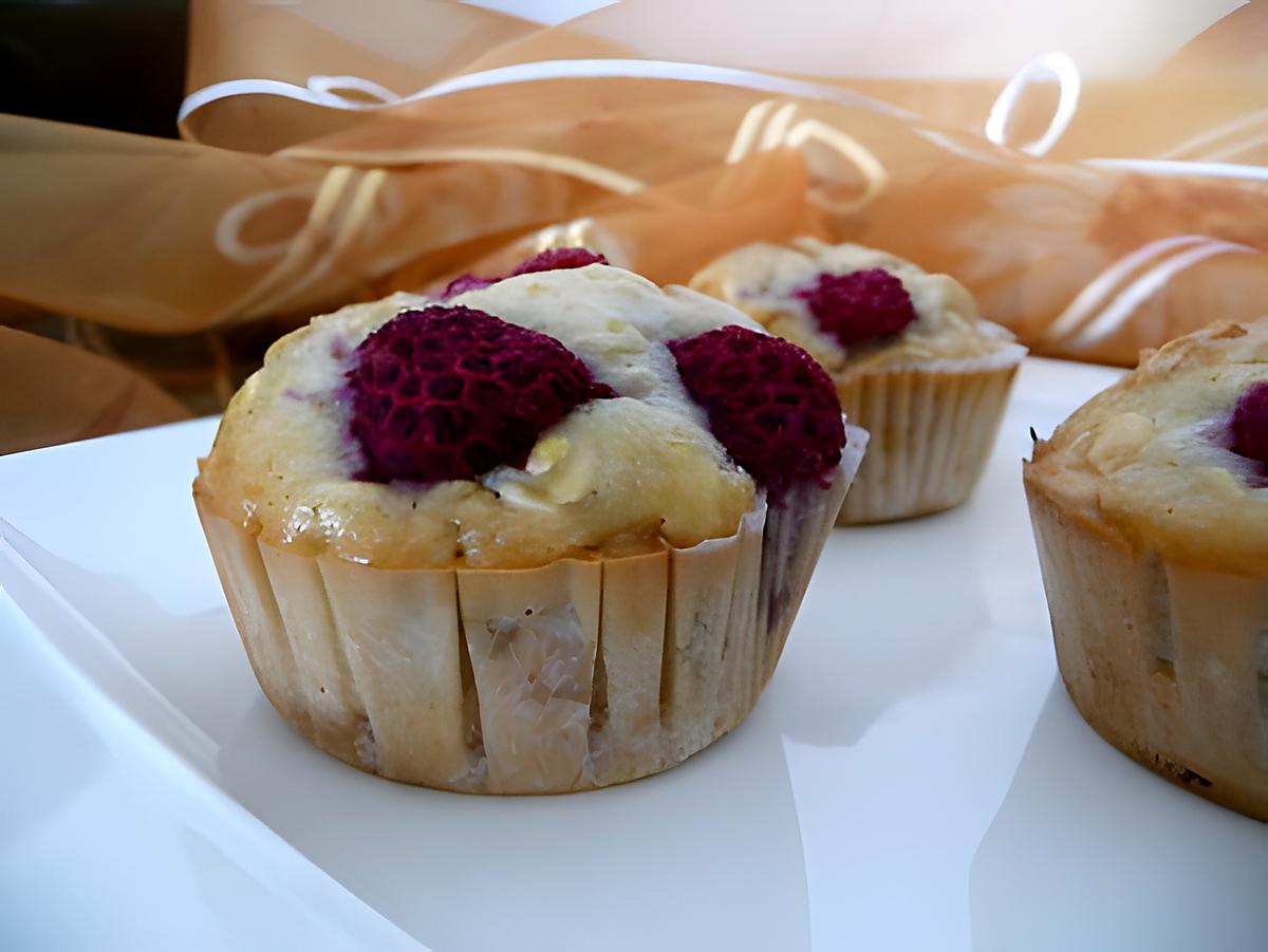 recette Ooo Muffins aux framboises & flocons d'avoine ooO