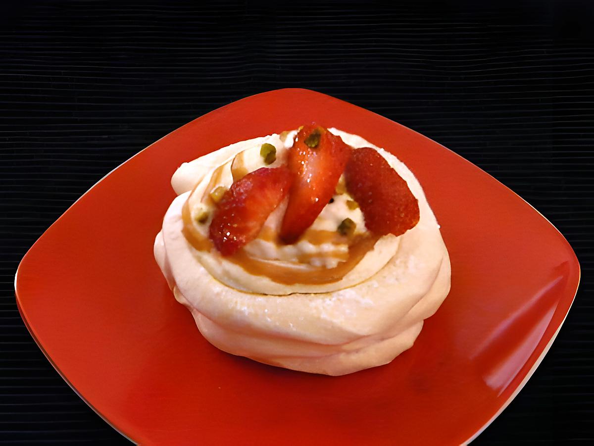 recette pavlova à la fraise