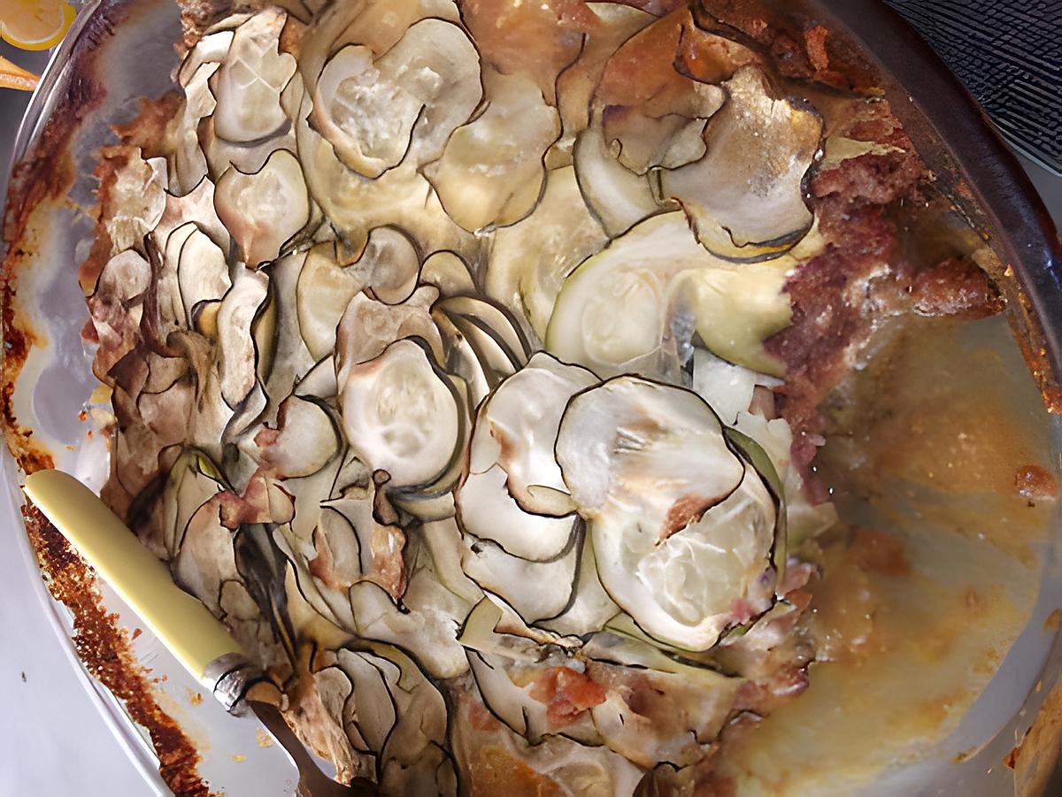 recette gratin de courgette boeuf/fromage