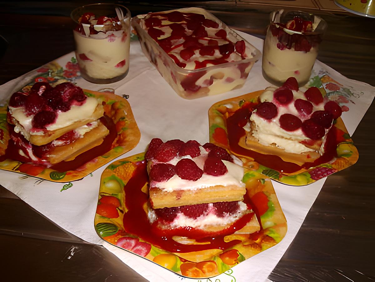 recette Tiratmisou à la Framboise et mascarpone.