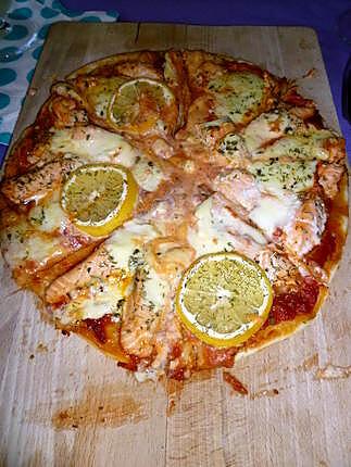 recette Pizza au saumon frais