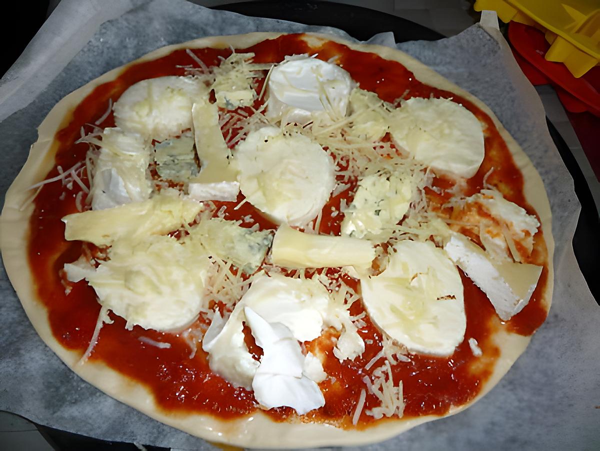 recette PIzza aux fromages