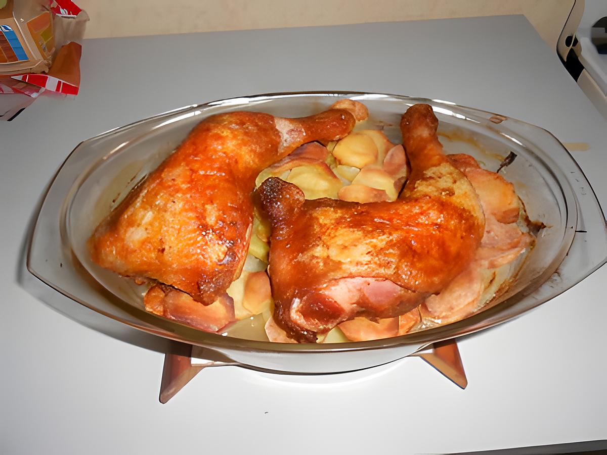 recette cuisses de poulet à la boulangére