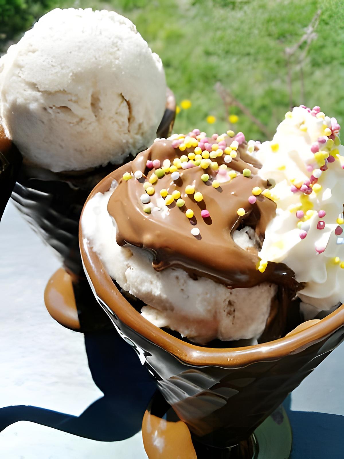 recette Glace à la banane " une recette d'aprés notre amour de cuisine "