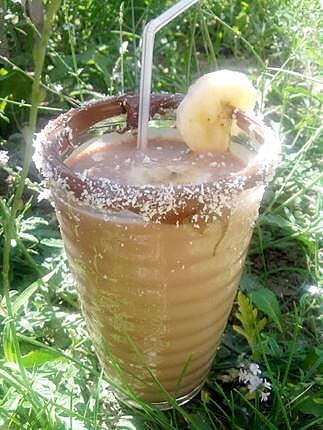 recette Milk shake à la banane ,nutella et noix de coco