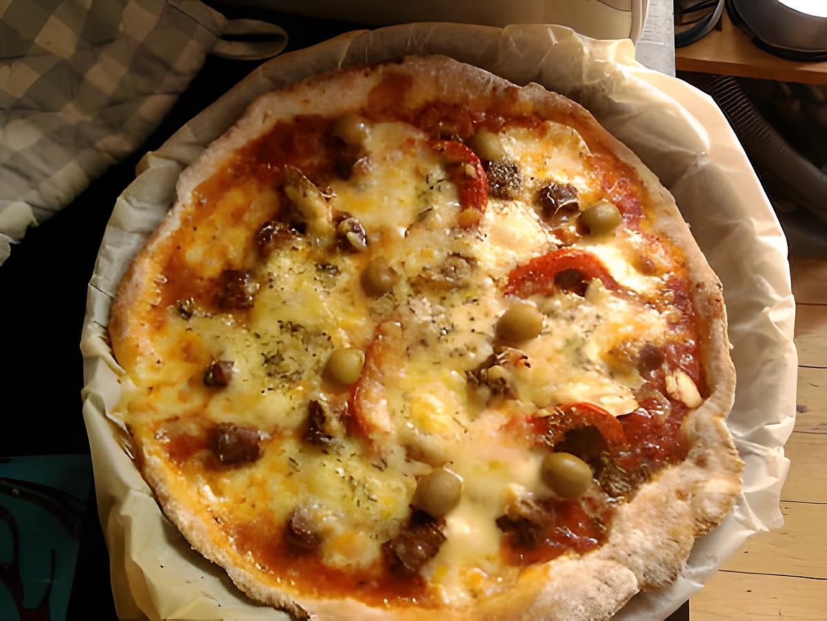 recette pizza merguez