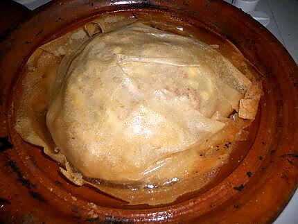 recette Pastilla de poulet cuit au tajine