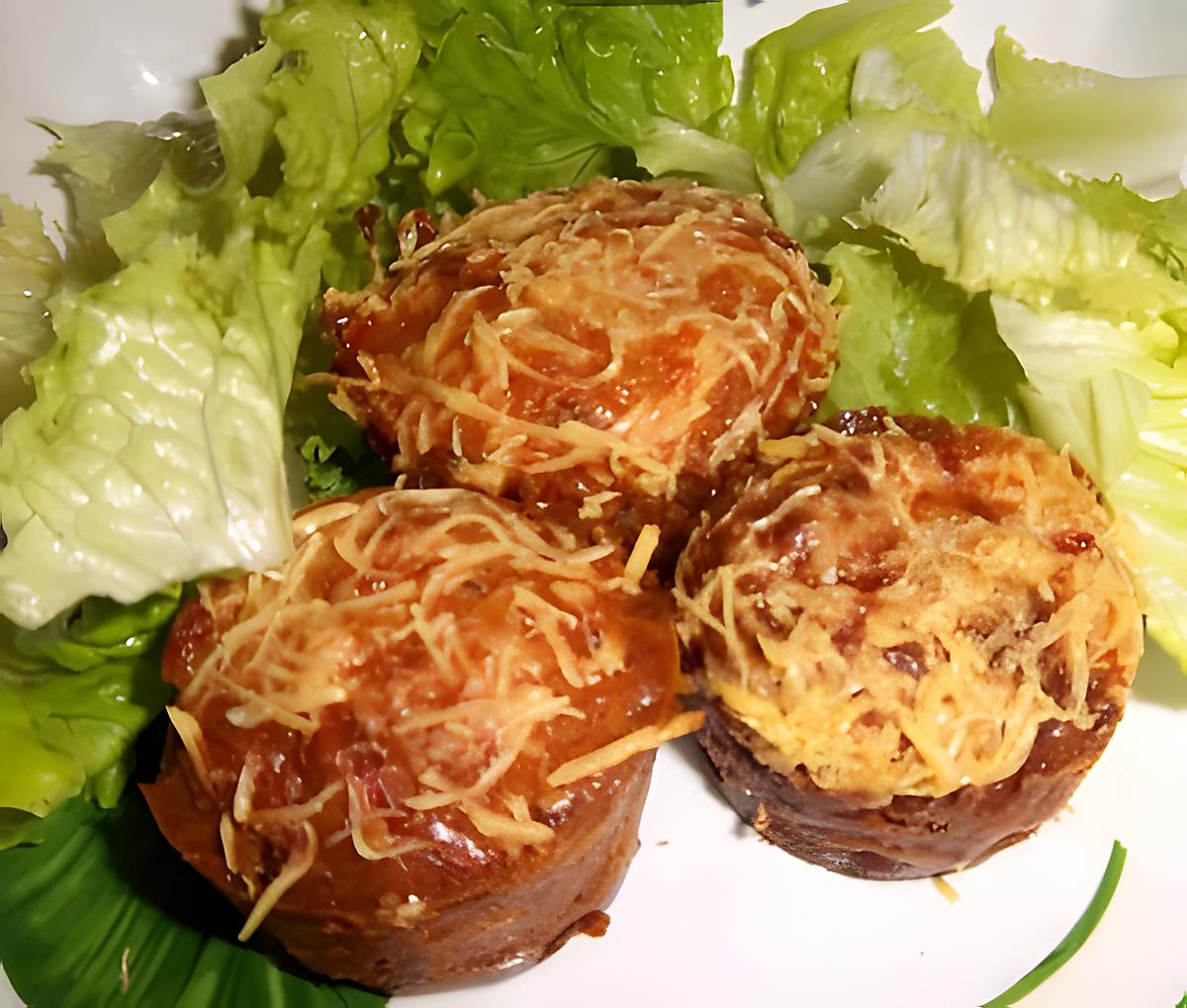 recette Muffins à la Savoyarde ( Recette de Ludi_cuisine, avec un autre choix de fromages ... ) Oo