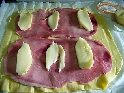 recette Jambon et fromage en croûte  de SISIRENA