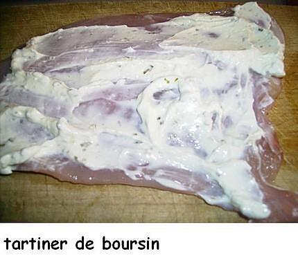 recette Roulades de poulet au jambon cru et au Boursin. de Sophie 21