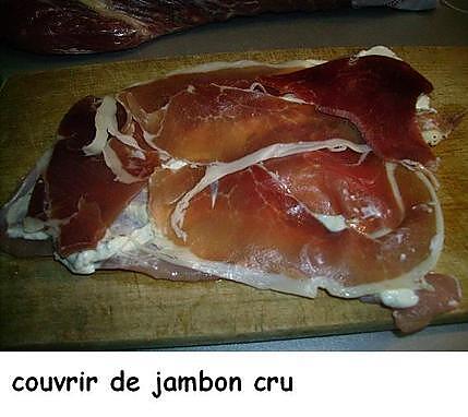 recette Roulades de poulet au jambon cru et au Boursin. de Sophie 21