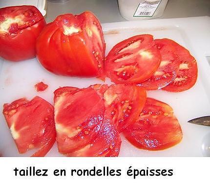 recette Tarte moutarde, tomate,  brebis et basilic