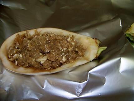 recette Aubergines blanches en papillote