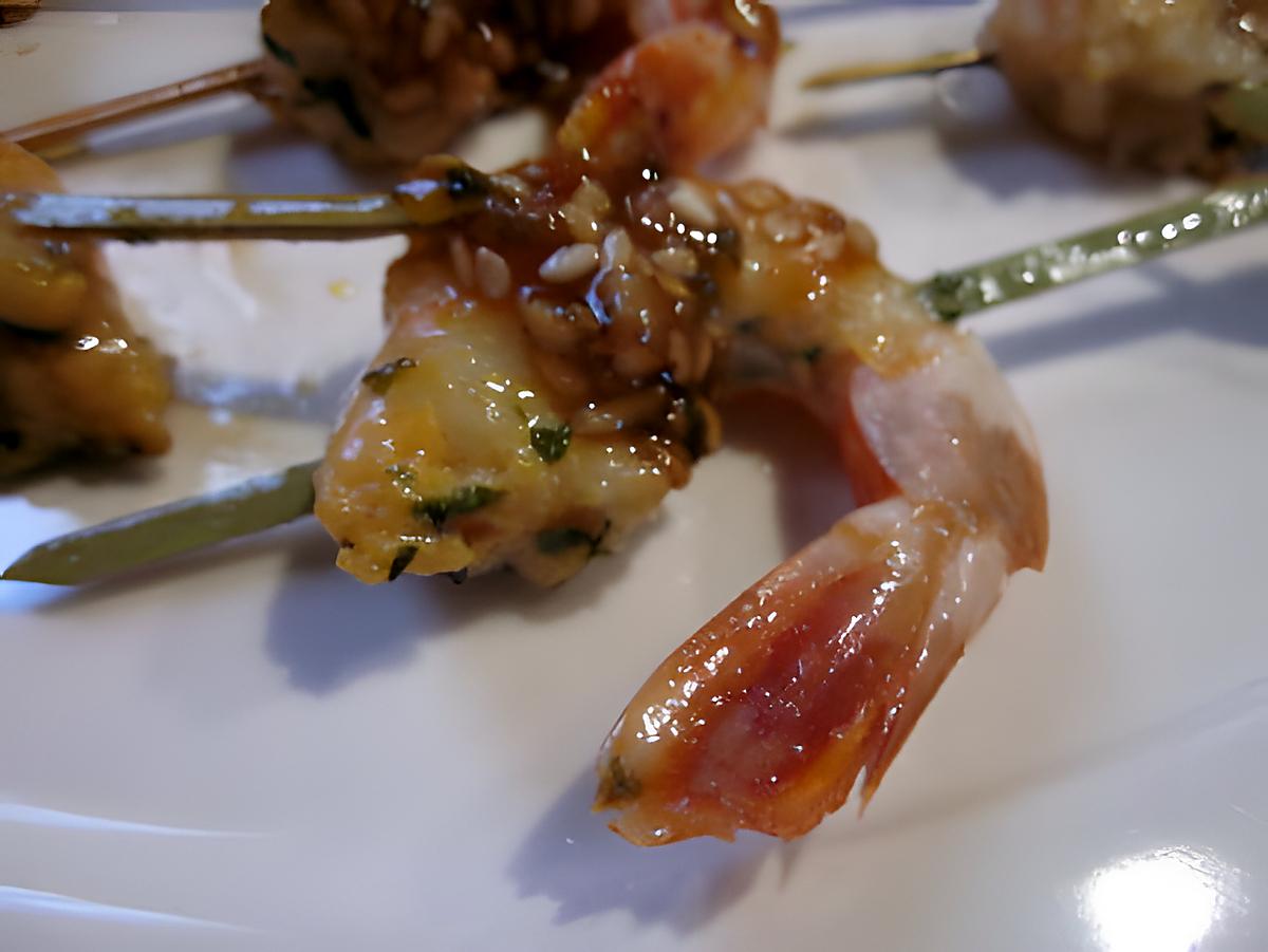 recette GAMBAS AUX AGRUMES