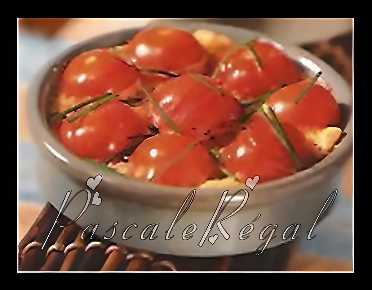 recette Clafoutis de tomates cerises à la tomme de brebis