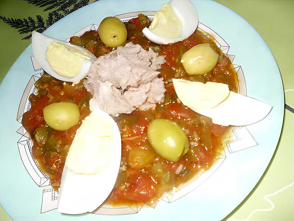 recette Hmiss, salade de poivrons grillés